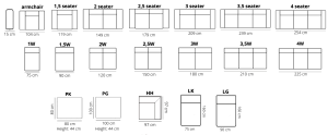 Nr. 1 / Sofa oder Ecke / in Stoff oder Leder / ab 1728 €
